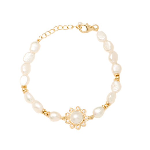 Pearl flower bracelet by Carousel Jewels